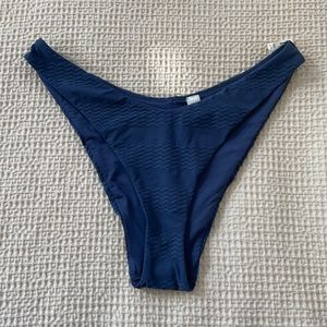 Blue Aerie Jacquard Cheeky Bikini Bottom